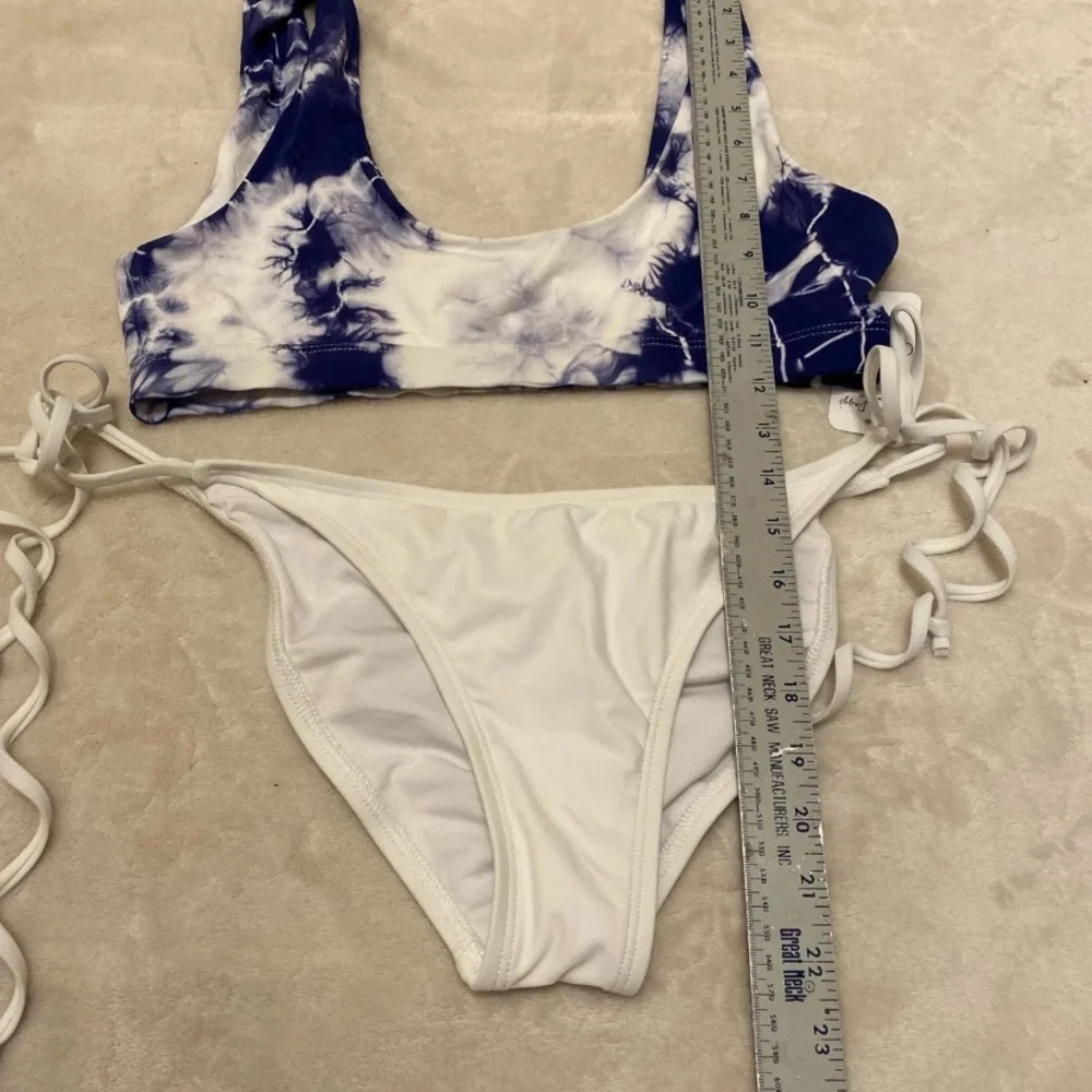 Dippin' Daisy's Tie-Dye Blue and White Bikini